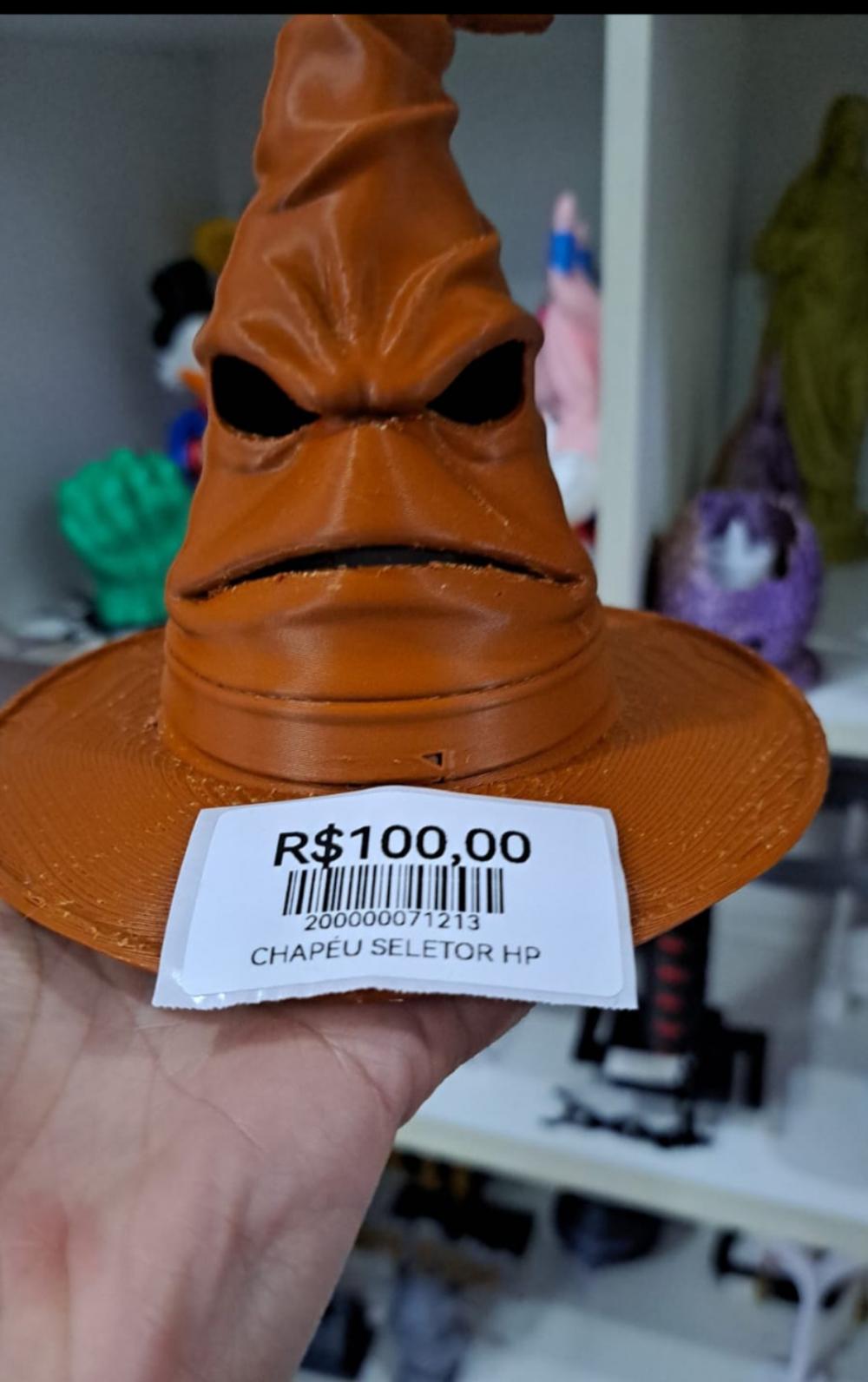 Luminária Chapéu Seletor Harry Potter