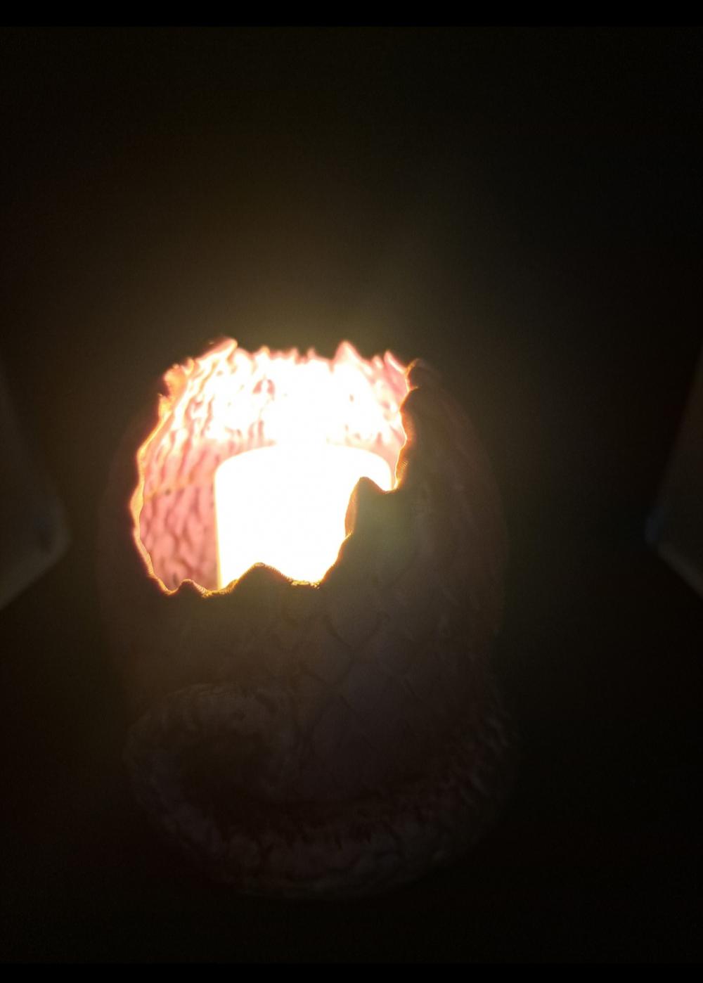 Luminária Mini Ovo do Dragao Impressão 3d
