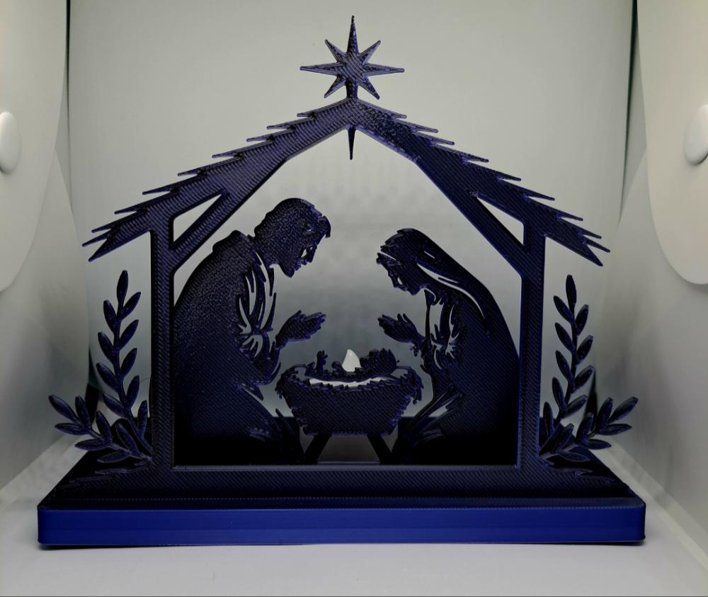 Mini Presépio Natal Efeito Luminária 3d