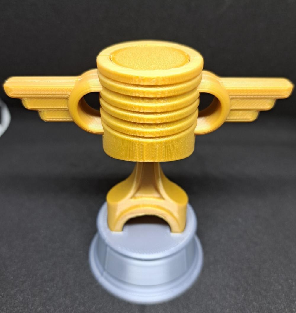 Mini Troféu Piston Cup do Filmecarros 3d