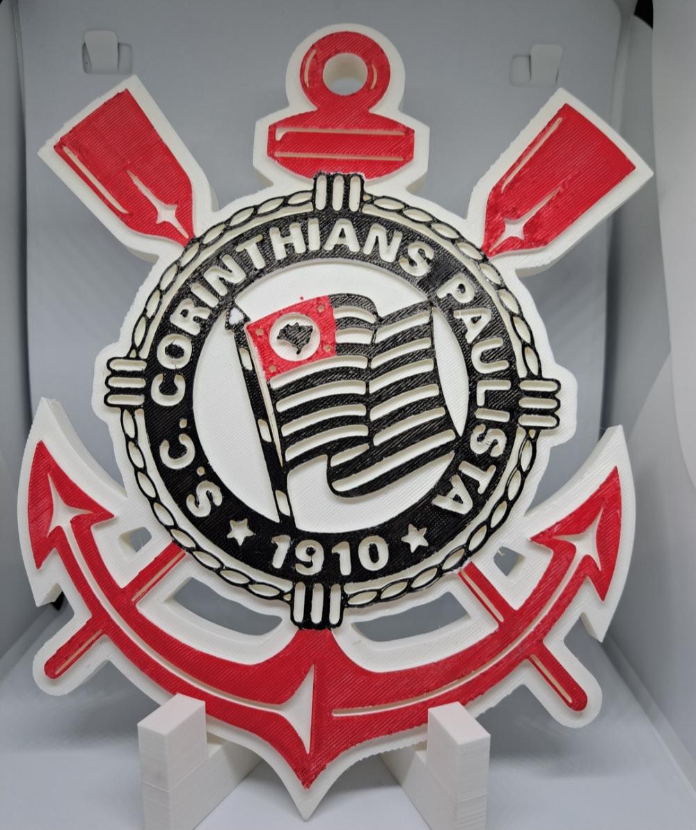 Placa 3d Futebol Decorativa