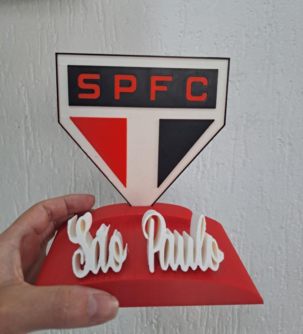 Placa Decorativa 3d Time São Paulo