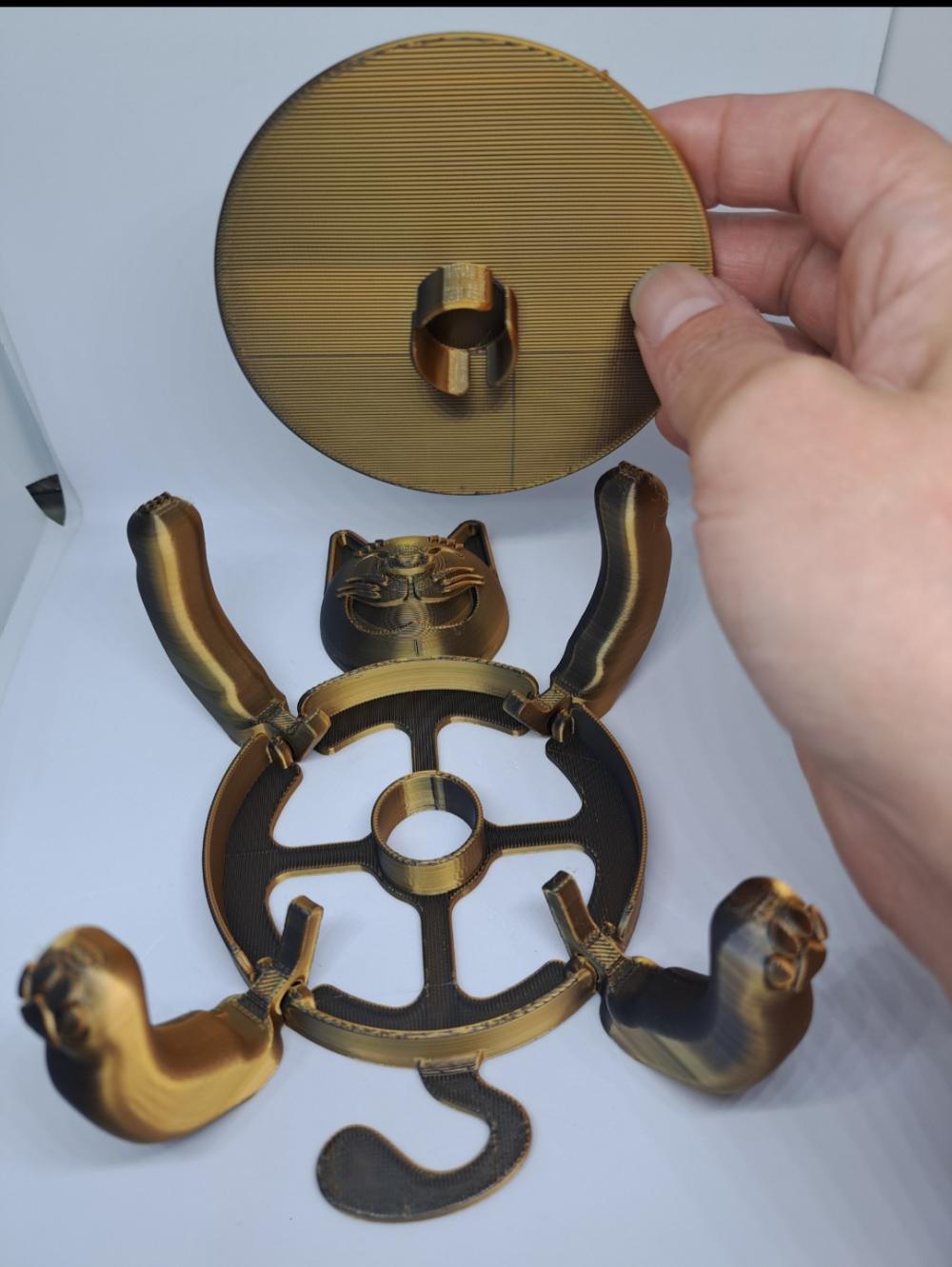 Porta Copo Abraço do Gato Decorativa Impresso 3d
