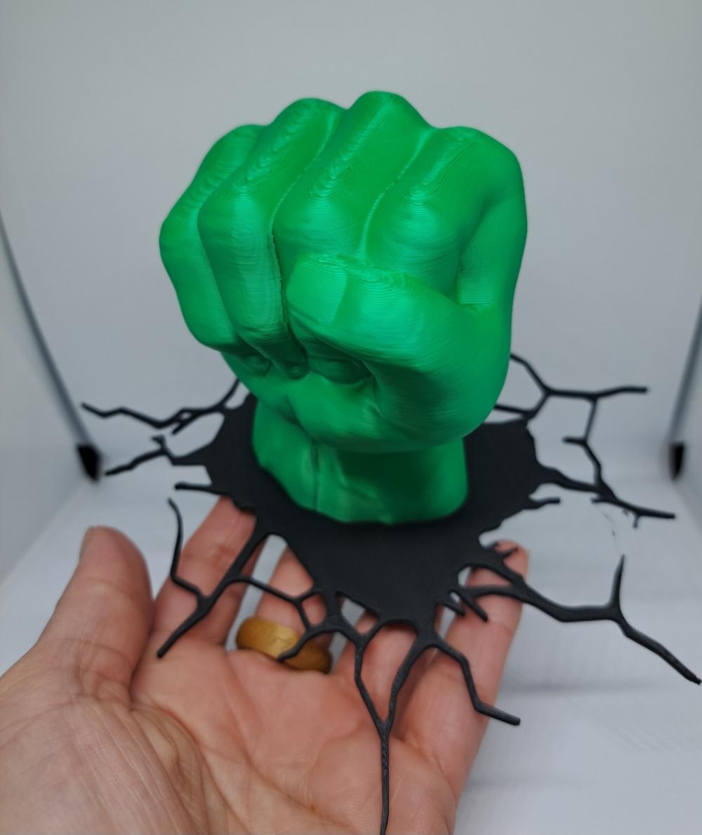 Punho Hulk 3d Impresso