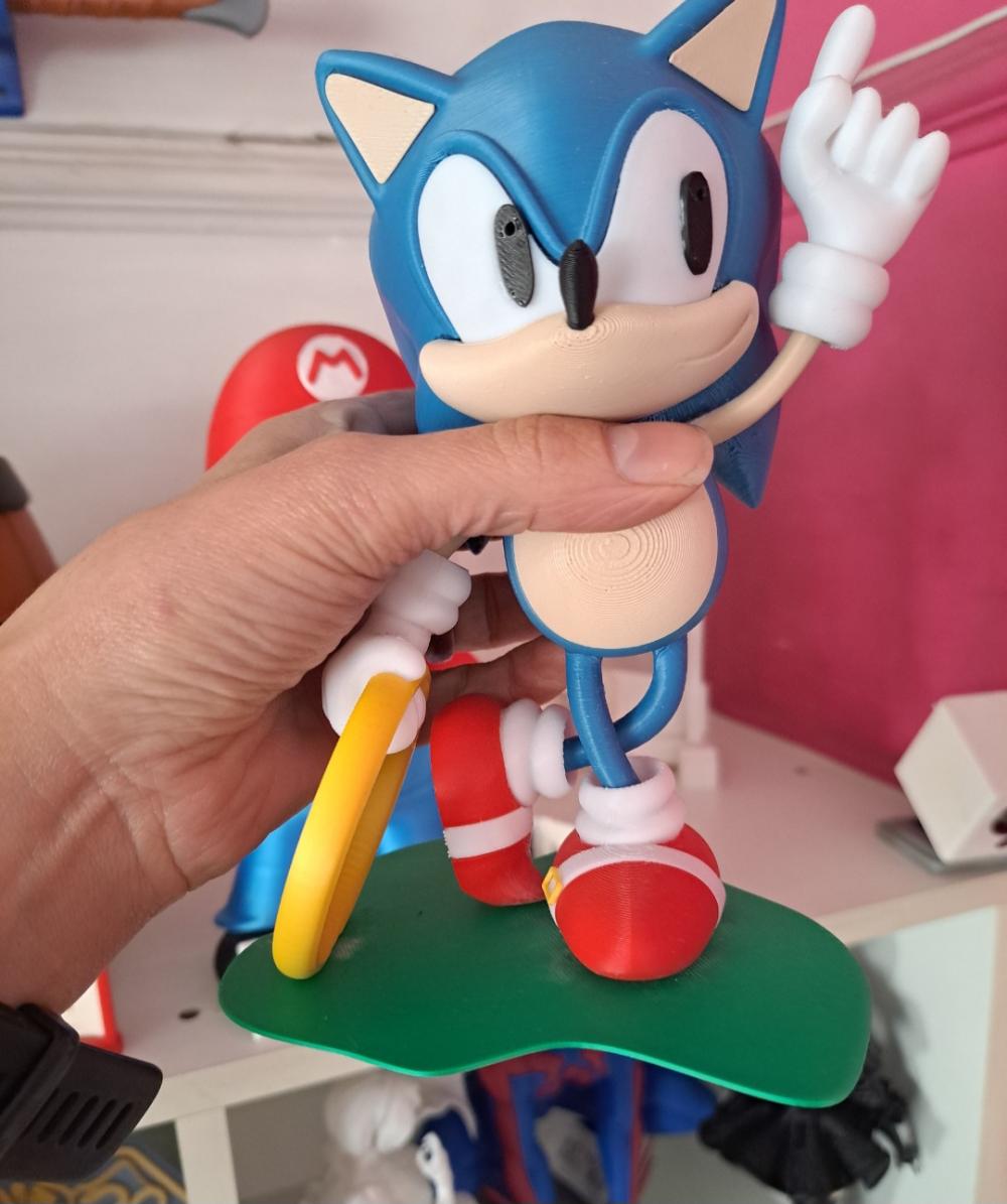 Sonic com Base 3d The Hedghog