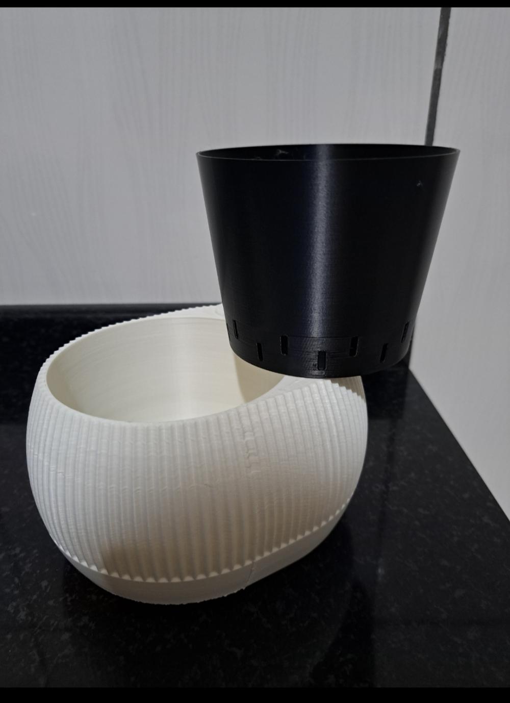 Vaso 3d Autoirrigável Indicado Nível Água