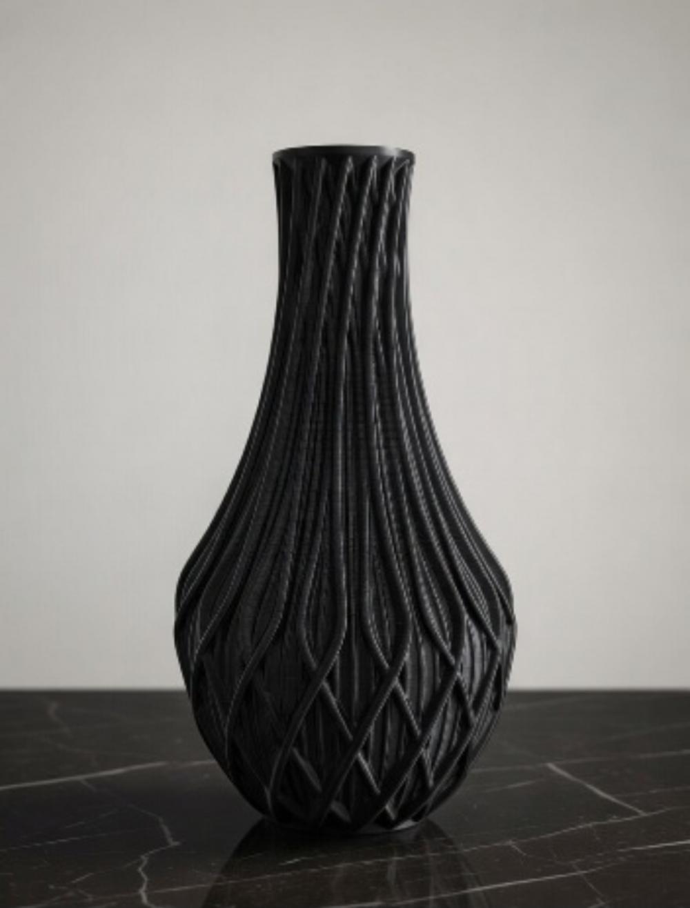 Vaso 3d de Flores Modelo Fractal