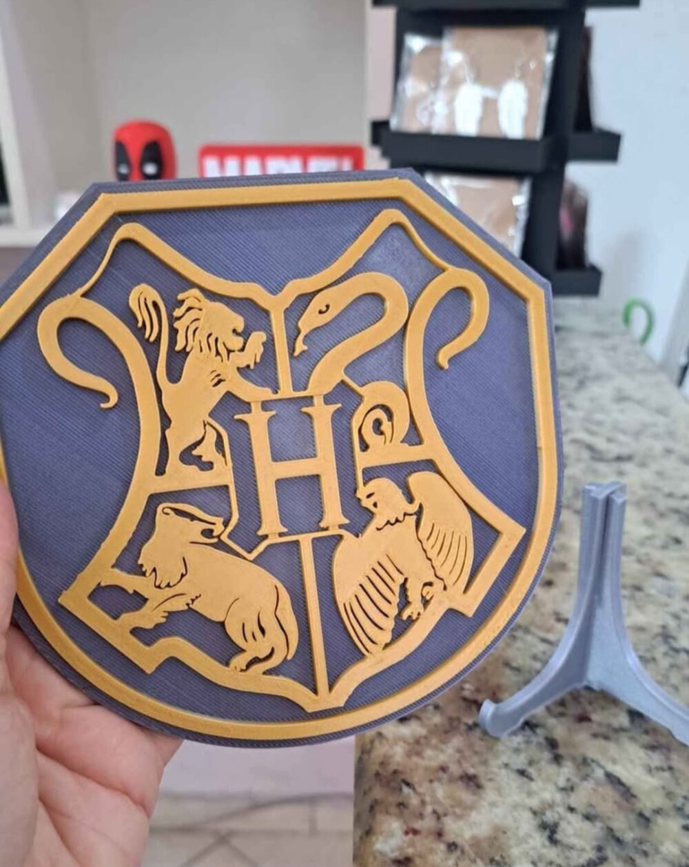 Brasão Escola Bruxaria Harry Potter 3d