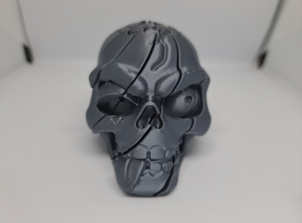 Caveira Torcida 3d Articulada Fidget Antiestresse Diferente