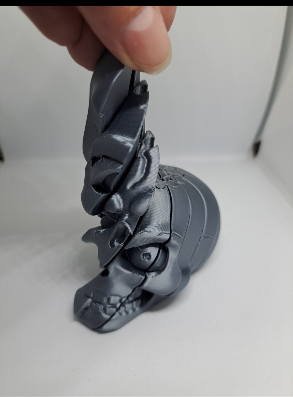 Caveira Torcida 3d Articulada Fidget Antiestresse Diferente