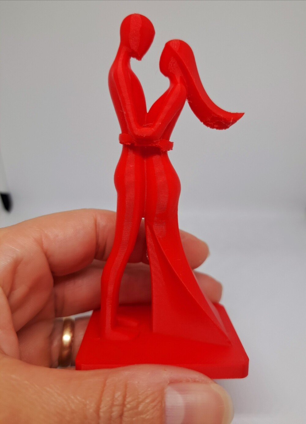 Escultura Casal Abraçado 3d Impresso