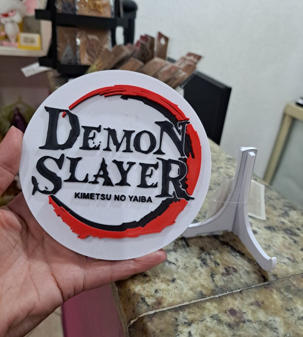 Demon Slayer Placa Decorativa 3d