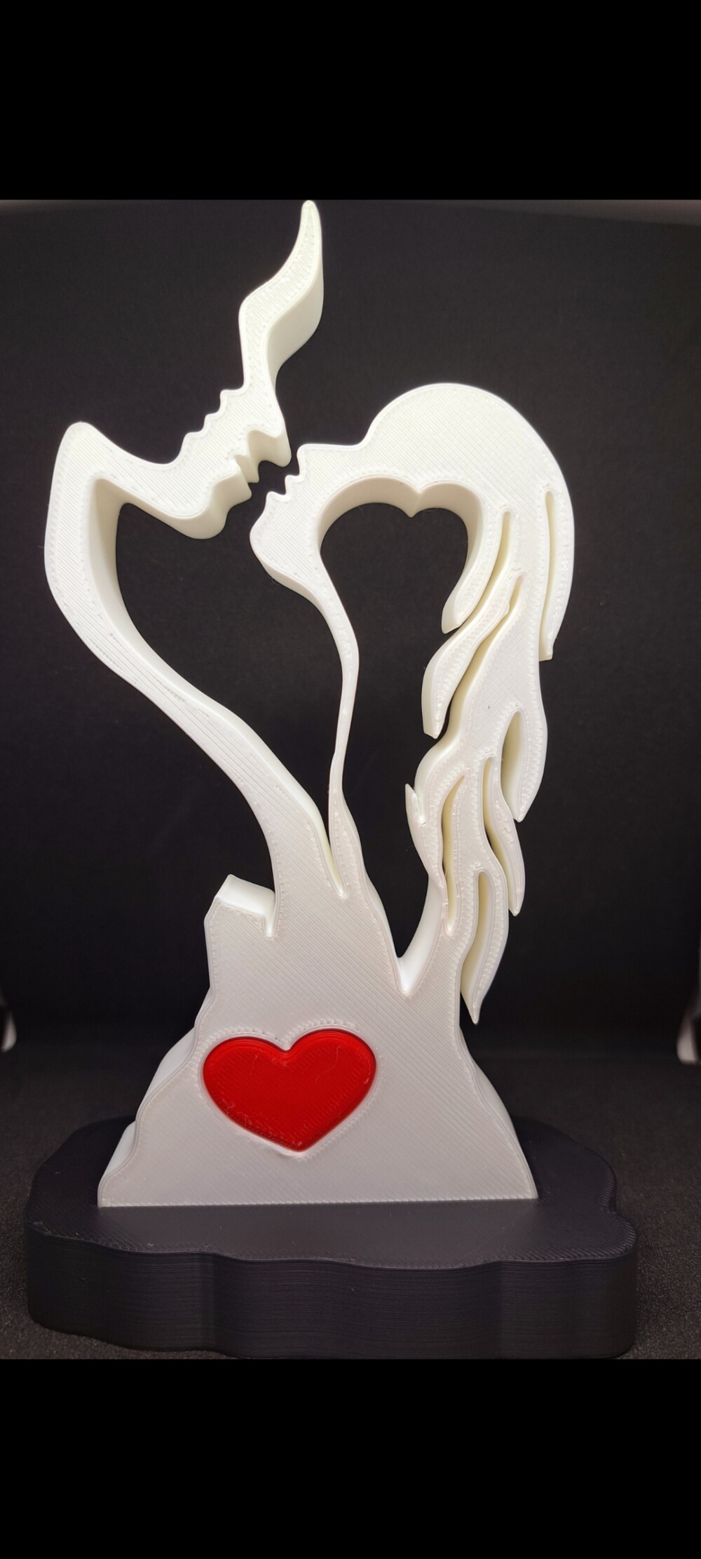 Escultura Casal Apaixonado 3d Impresso