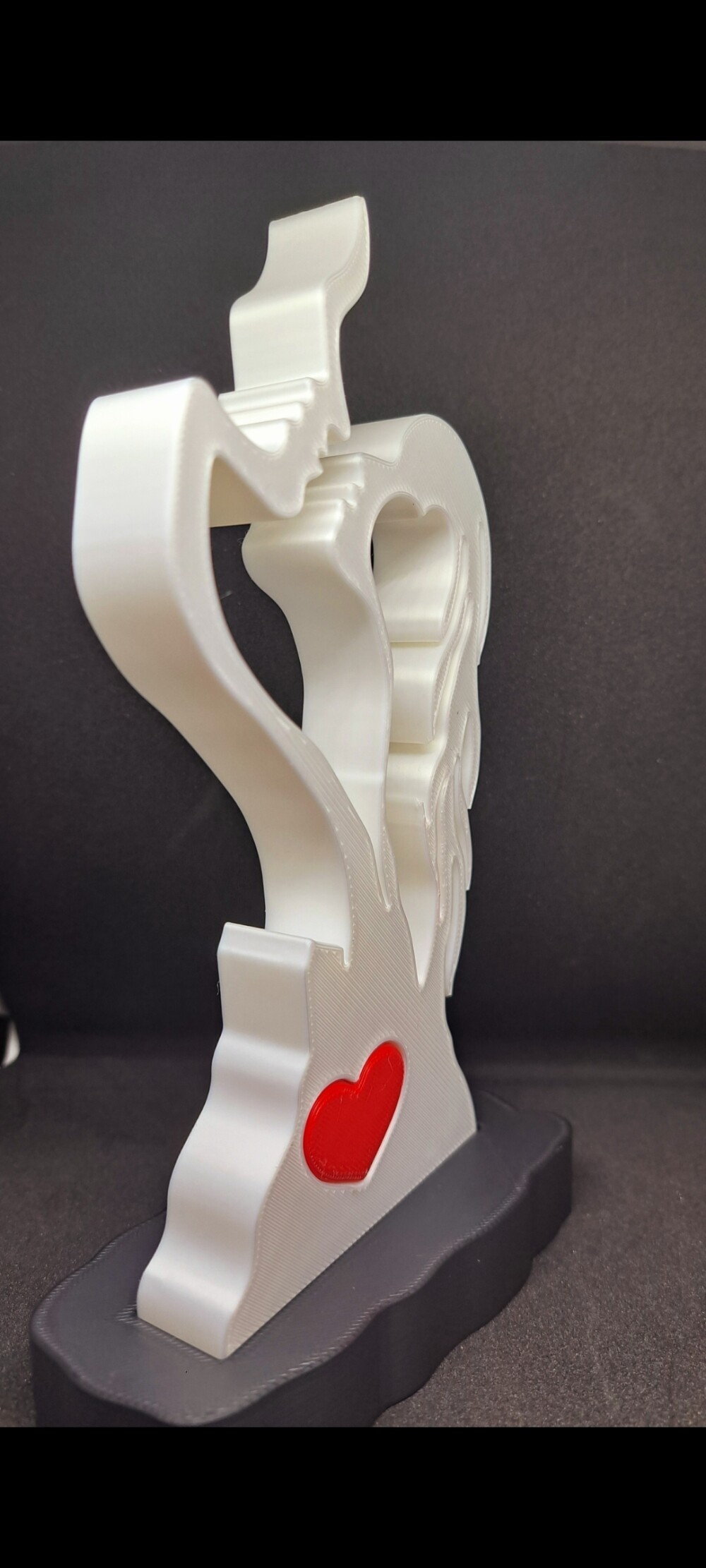 Escultura Casal Apaixonado 3d Impresso