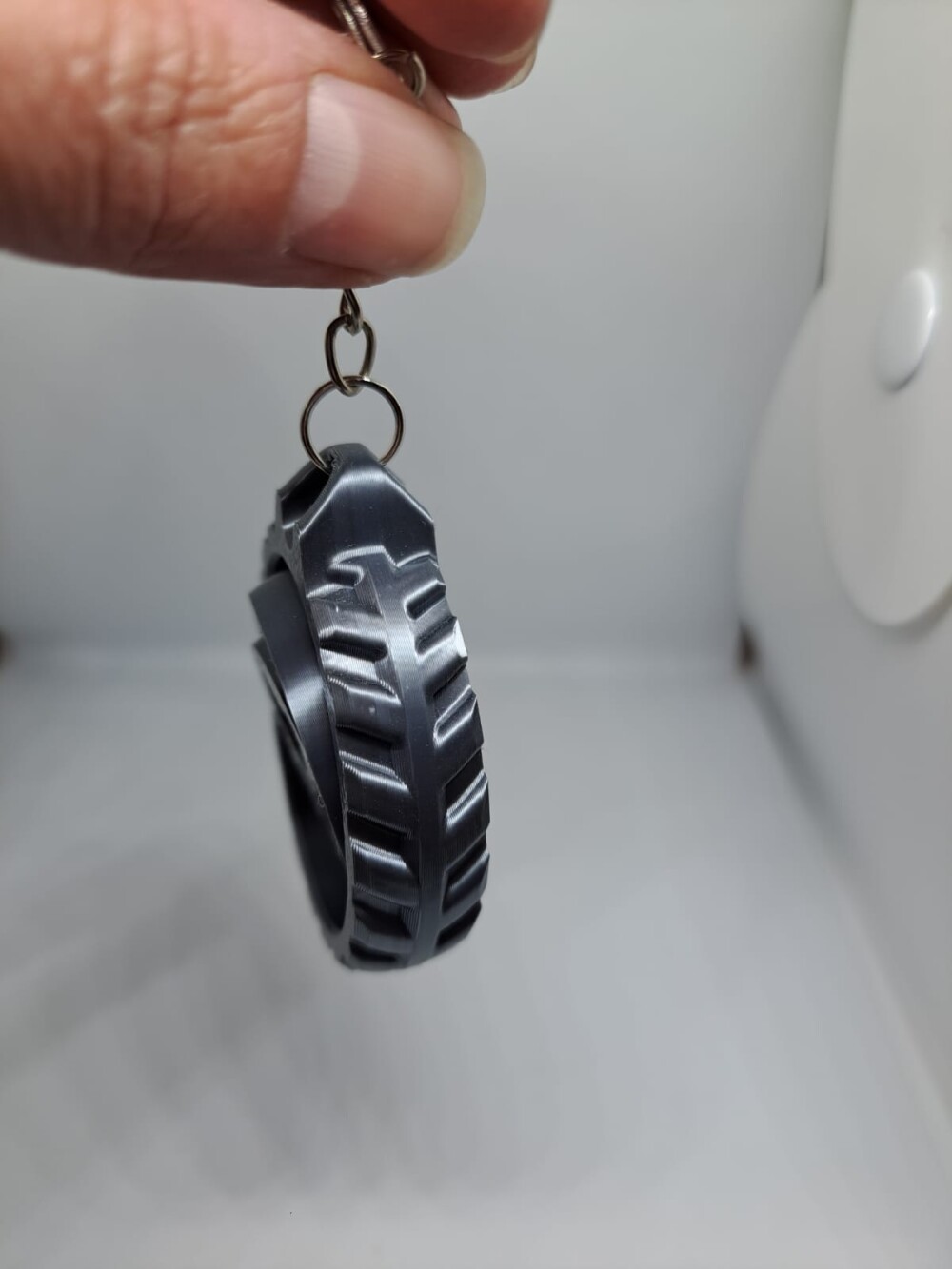 Chaveiro  Giratorio Pata de Cachorro 3D