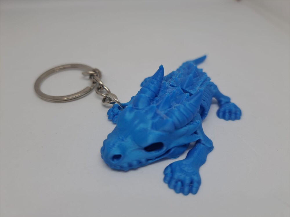 Chaveiro Dragão Esqueleto Articulado – Impressão 3D