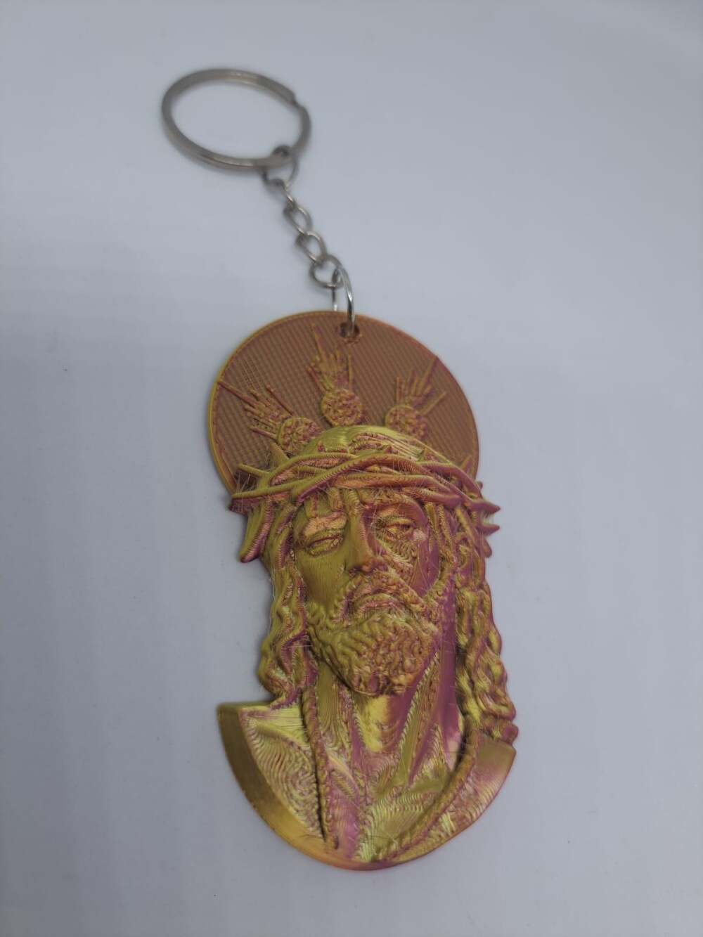 Chaveiro Jesus com Coroa de Espinhos – Impressão 3D