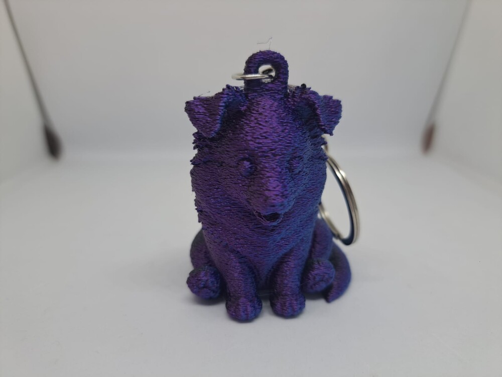Chaveiro Cãozinho Fofo com Orelhas Caídas – Impressão 3D