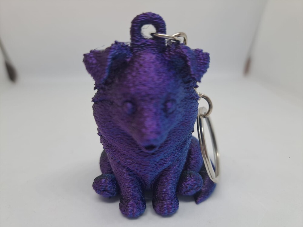 Chaveiro Cãozinho Fofo com Orelhas Caídas – Impressão 3D