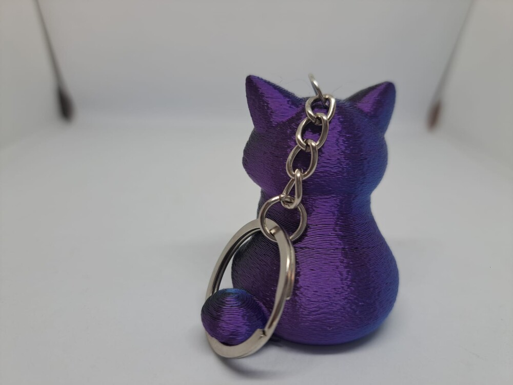 Chaveiro Gato Mau Humorado Impressão 3D