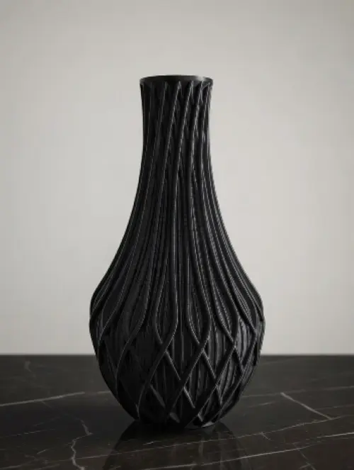 Kit Vaso 3d Escultural com Rosa de Espinhos