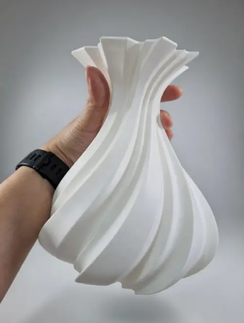 Kit Vaso 3d Espiral com Tulipas Coloridas