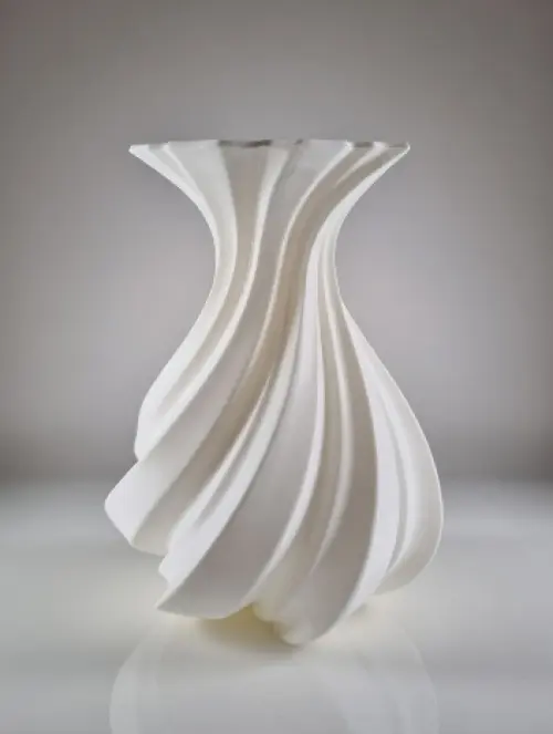 Kit Vaso 3d Espiral com Tulipas Coloridas