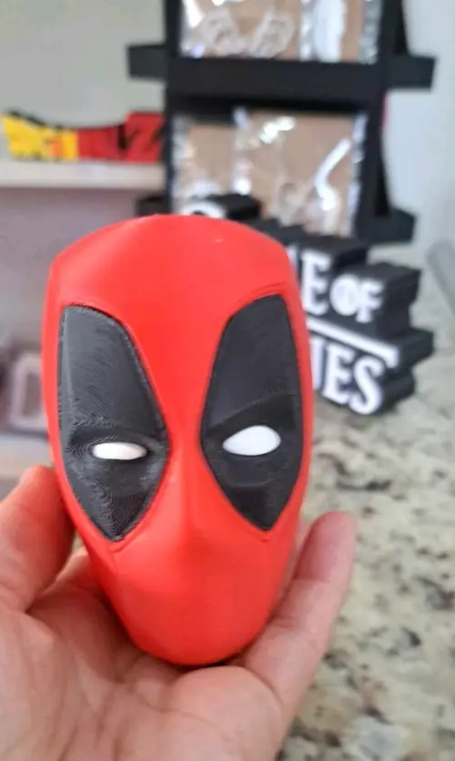 Mini Cabeça do Deadpool 3d