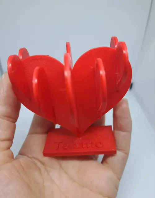 Mini Escultura de Coração 3d Impresso