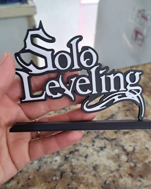 Mini Placa Solo Leveling 3d