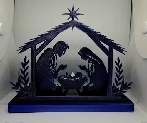 Mini Presépio Natal Efeito Luminária 3d
