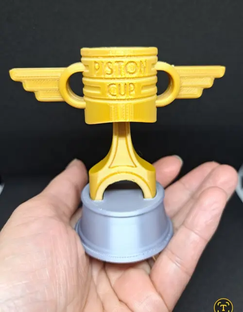 Mini Troféu Piston Cup do Filmecarros 3d