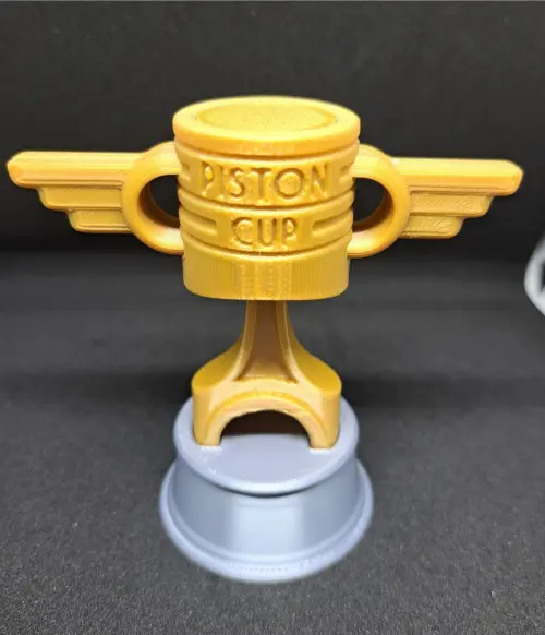 Mini Troféu Piston Cup do Filmecarros 3d