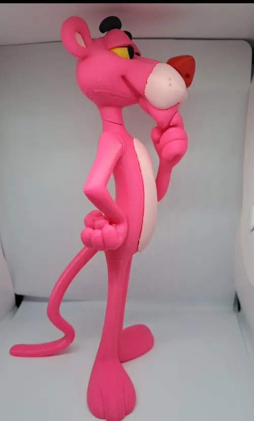 Pantera Cor de Rosa 3d Impresso