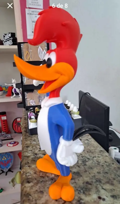 Pica-pau 3d Impresso