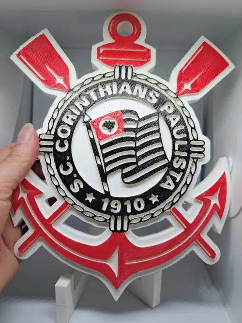 Placa 3d Futebol Decorativa
