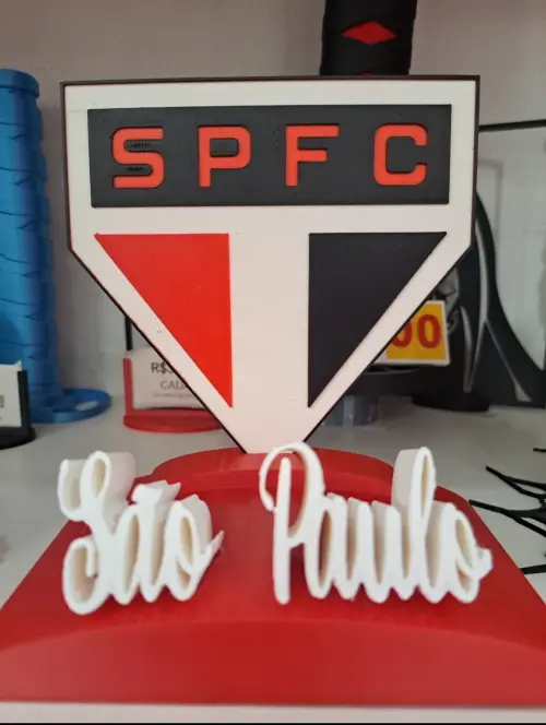 Placa Decorativa 3d Time São Paulo