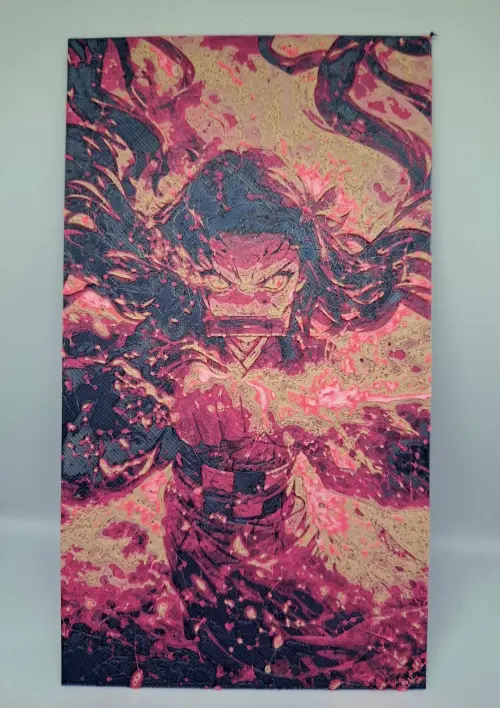 Quadro Nesuko Demon Slayer 3d