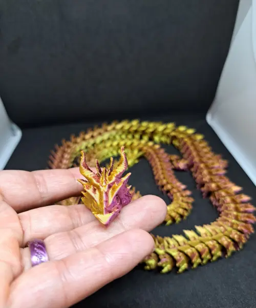 Serpente do Infinito- Dragao Articulado 3d(89cm)