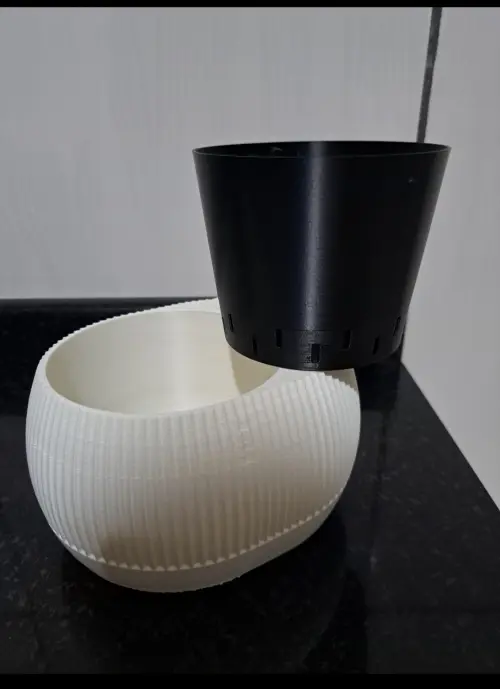 Vaso 3d Autoirrigável Indicado Nível Água
