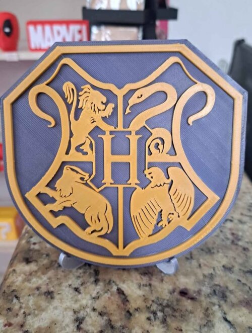 Brasão Escola Bruxaria Harry Potter 3d