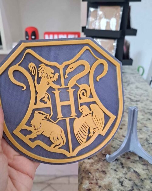 Brasão Escola Bruxaria Harry Potter 3d