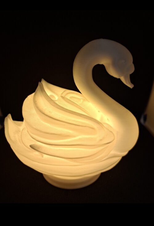 Castiçal Cisne 3d-iluminação Decorativa