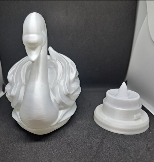 Castiçal Cisne 3d-iluminação Decorativa
