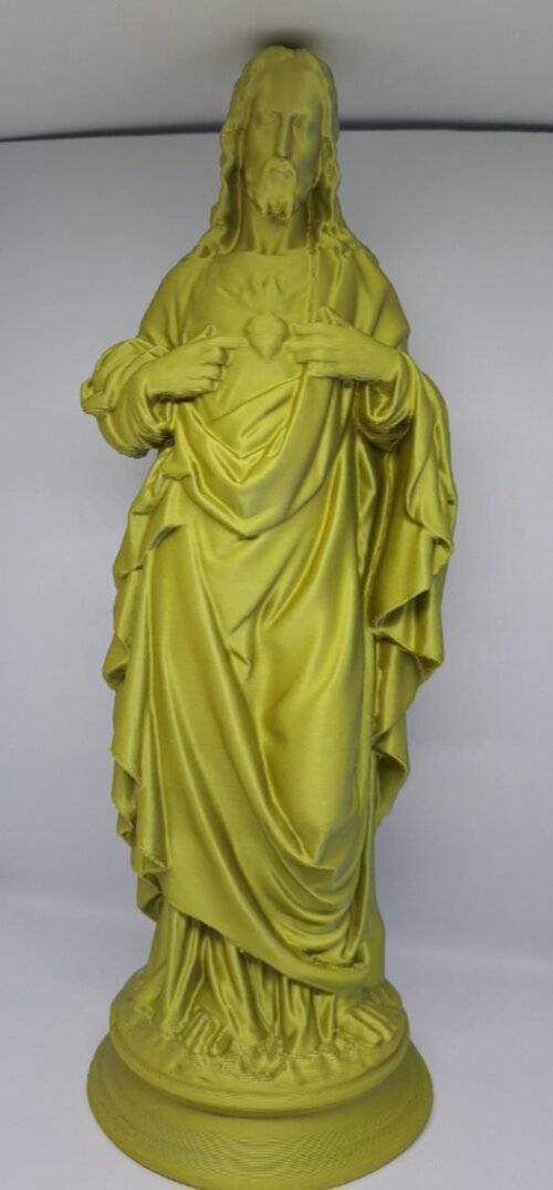Escultura 3d Sagrado Coração de Jesus