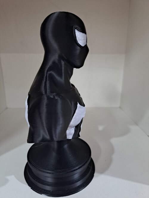 Busto Spider- Man Black- 3d Impresso