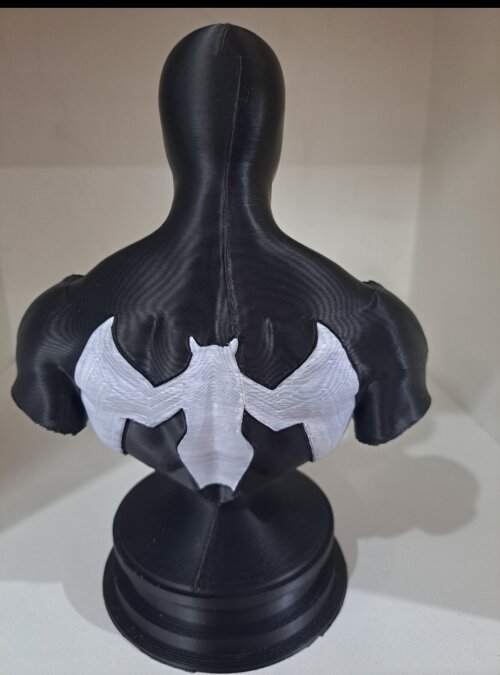 Busto Spider- Man Black- 3d Impresso