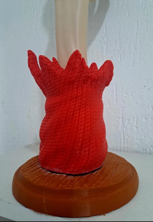 Estátua 3d Braço Luffy Segurando Akuma no Mi Fruta