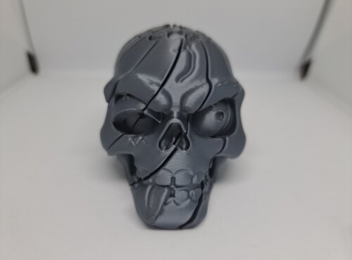 Caveira Torcida 3d Articulada Fidget Antiestresse Diferente