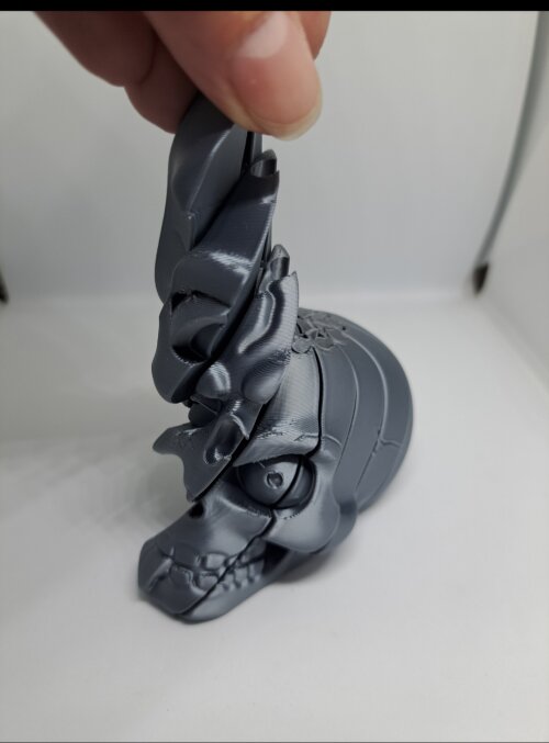 Caveira Torcida 3d Articulada Fidget Antiestresse Diferente